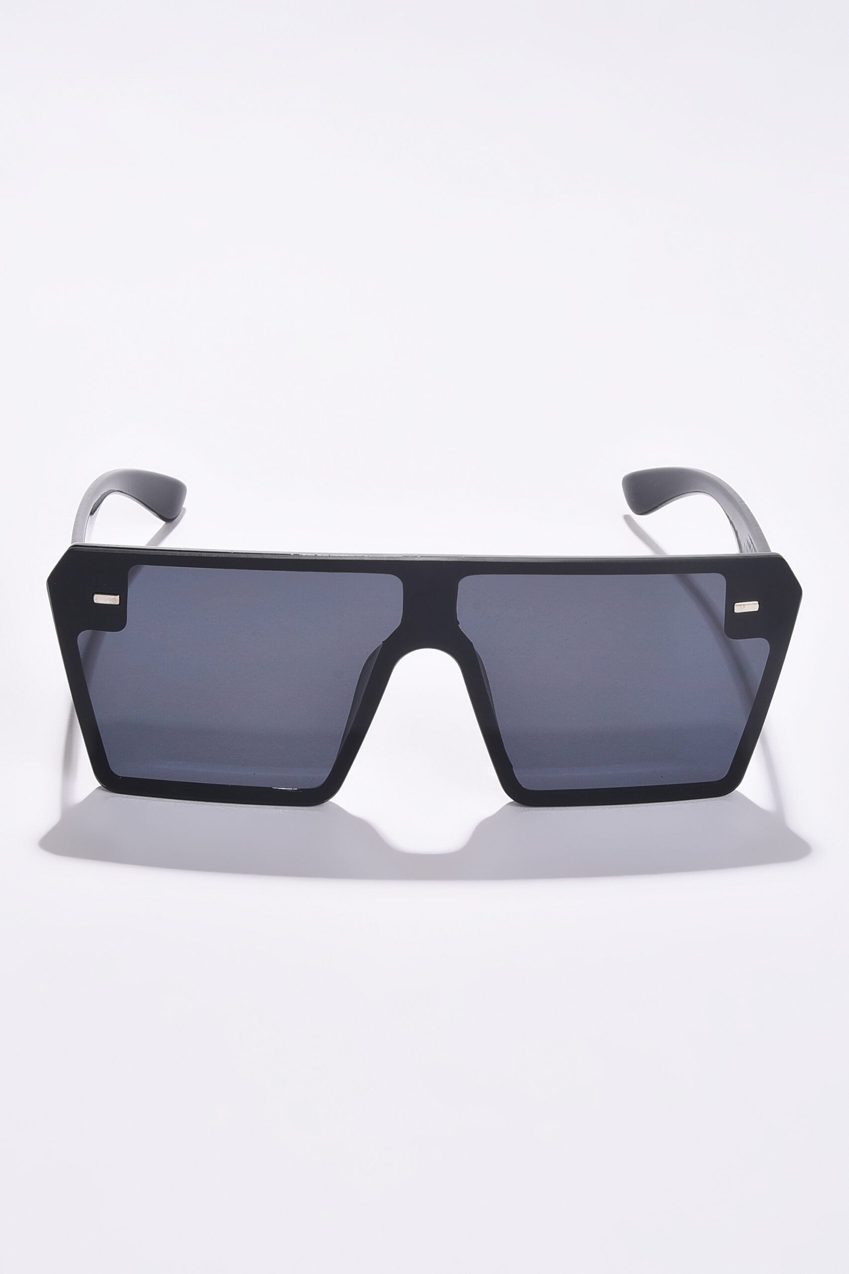 Women Black Lens Black Oversized Sunglasses