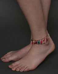 Pack of 2 Silver Plated Designer Anklet