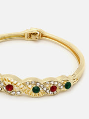 Gold Plated Designer Stone Bracelet