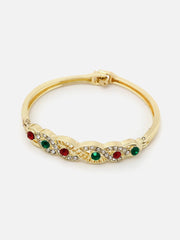 Gold Plated Designer Stone Bracelet