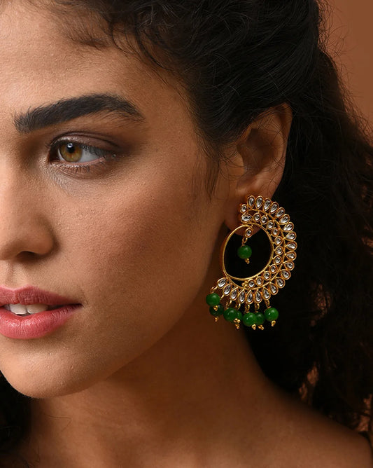 Gold Plated Designer Hoop Earring