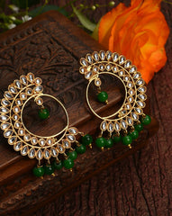 Gold Plated Designer Hoop Earring