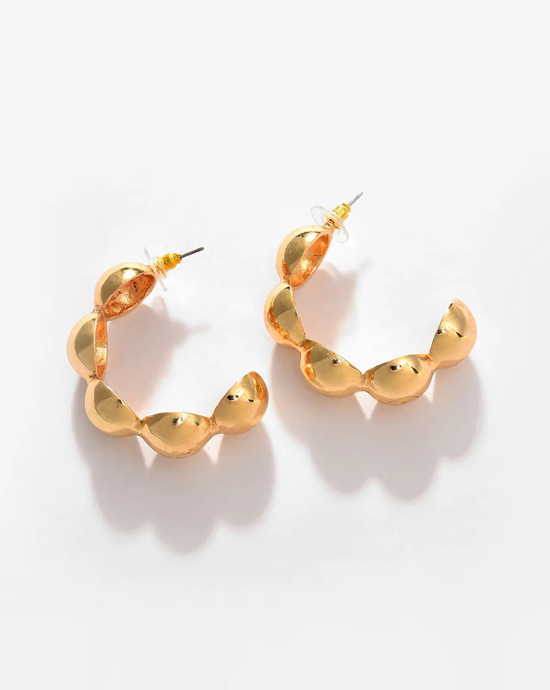 Gold Plated Designer Hoop Earring