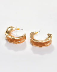 Gold Plated Designer Hoop Earring