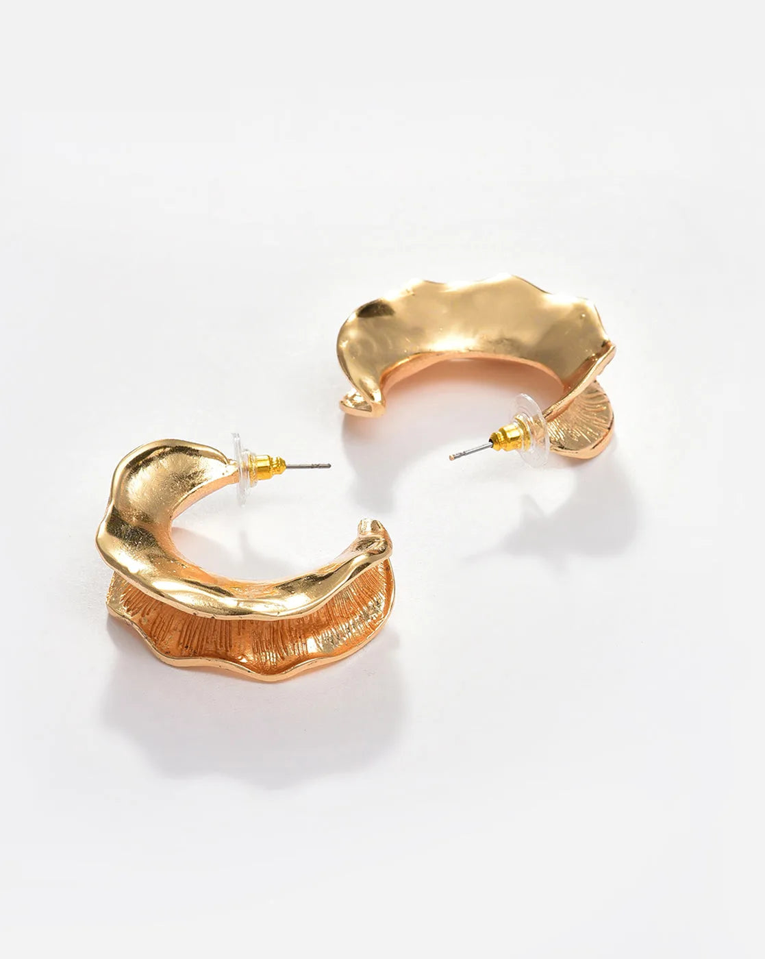 Gold Plated Designer Hoop Earring