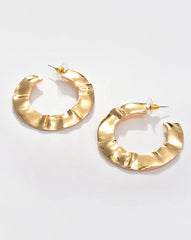 Gold Plated Designer Hoop Earring