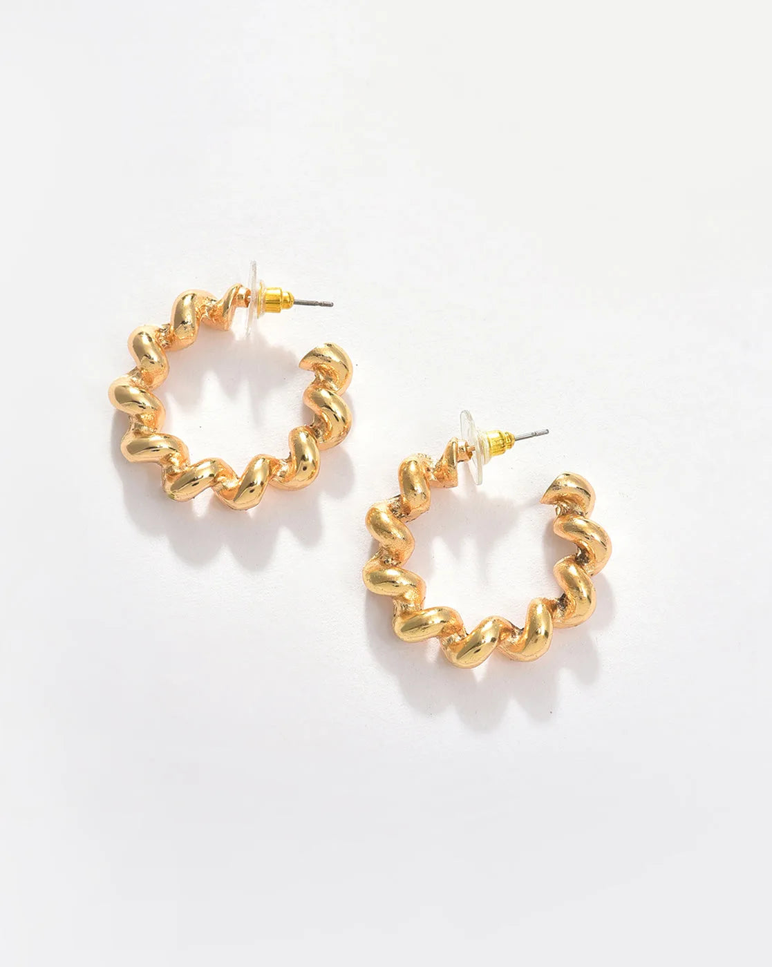 Gold Plated Designer Hoop Earring