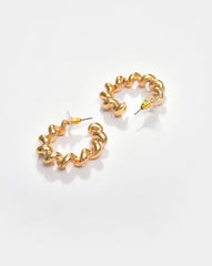 Gold Plated Designer Hoop Earring