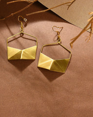 Gold Plated Designer Drop Earring