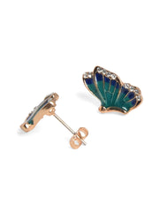 Enamel Butterfly Shaped Designer Studs