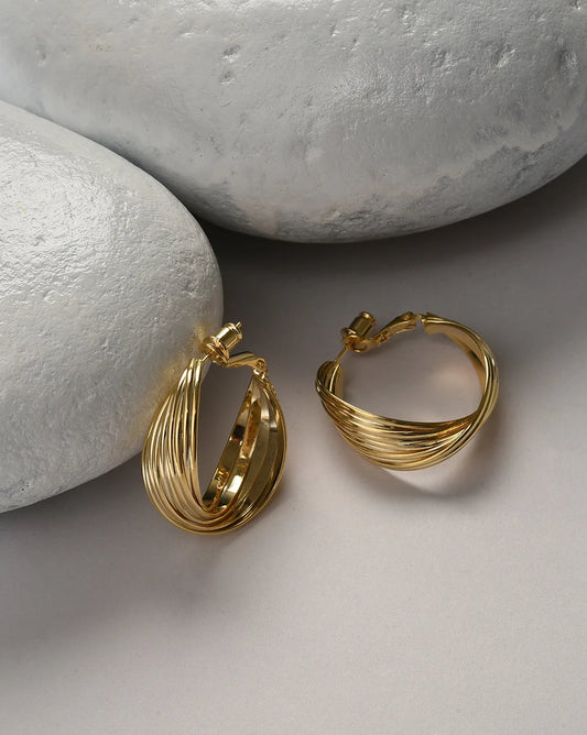 Gold Plated Designer Drop Earring