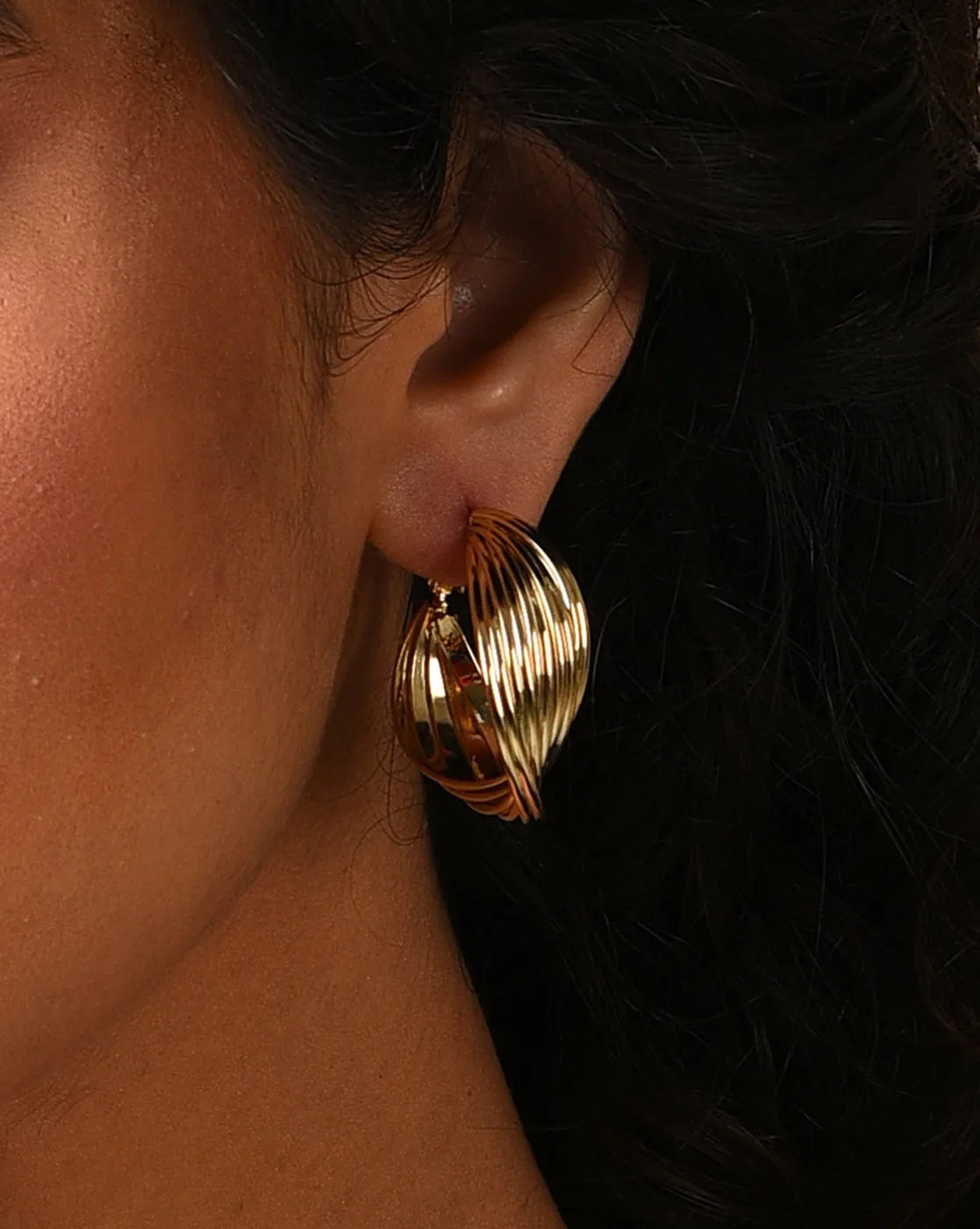 Gold Plated Designer Drop Earring