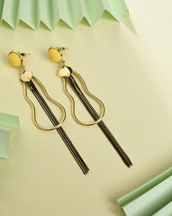 Gold Plated Designer Drop Earring