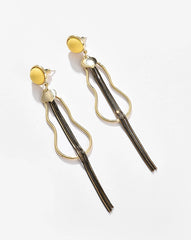 Gold Plated Designer Drop Earring