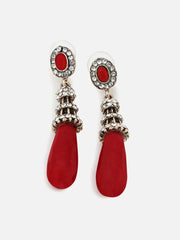 Gold Plated Designer Stone Drop Earring