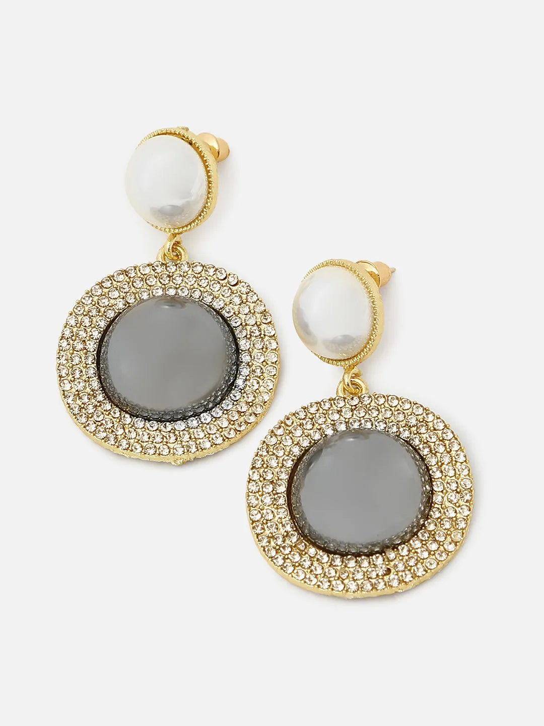 Gold Plated Pearls Drop Earring