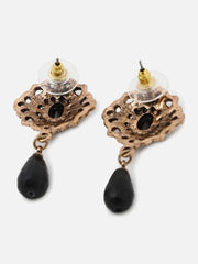 Gold Plated Designer Stone Drop Earring