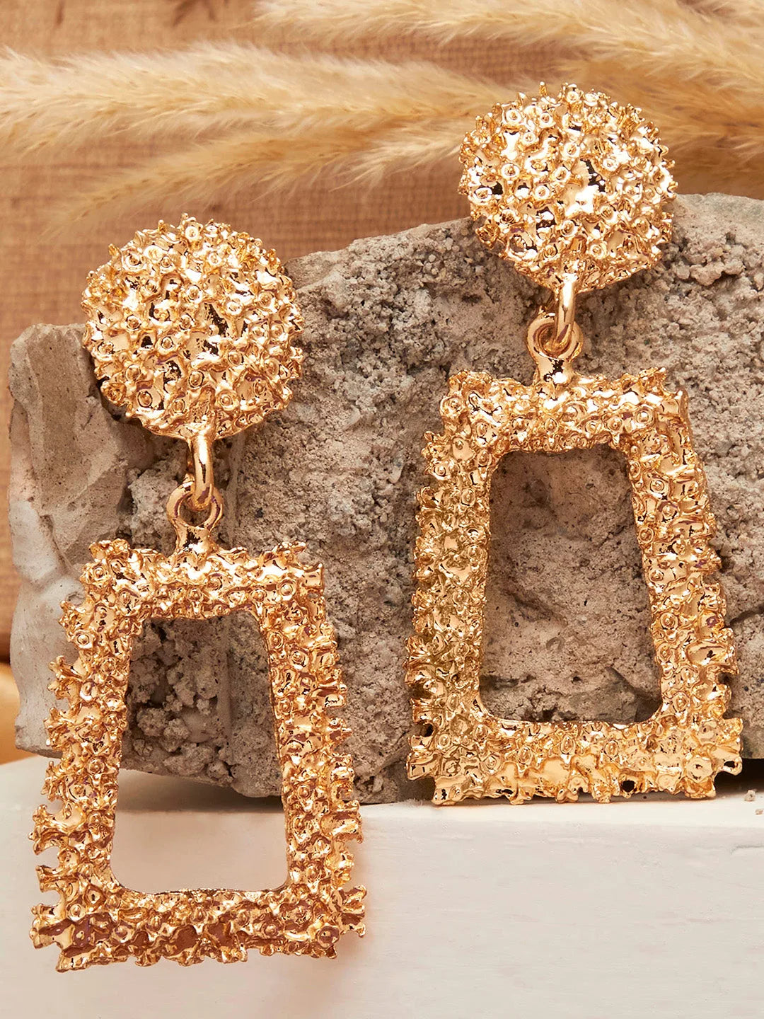 Gold Plated Designer Stud