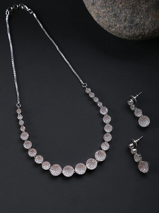 Silver Plated Necklace Set