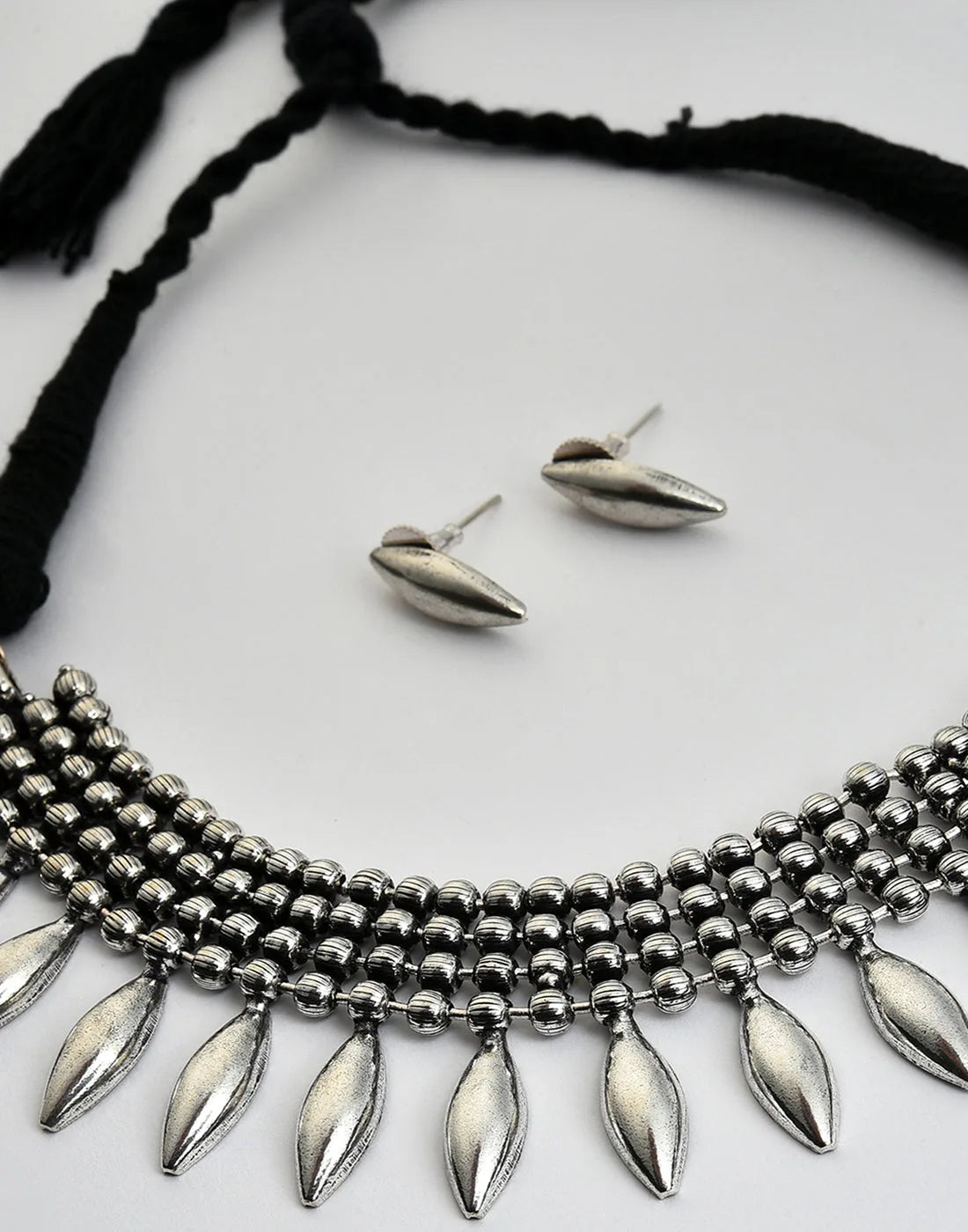 Silver Plated Designer Necklace Set