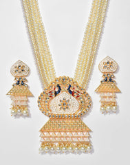 SOHI - Beaded Meenakari Gold Plated Necklace Set