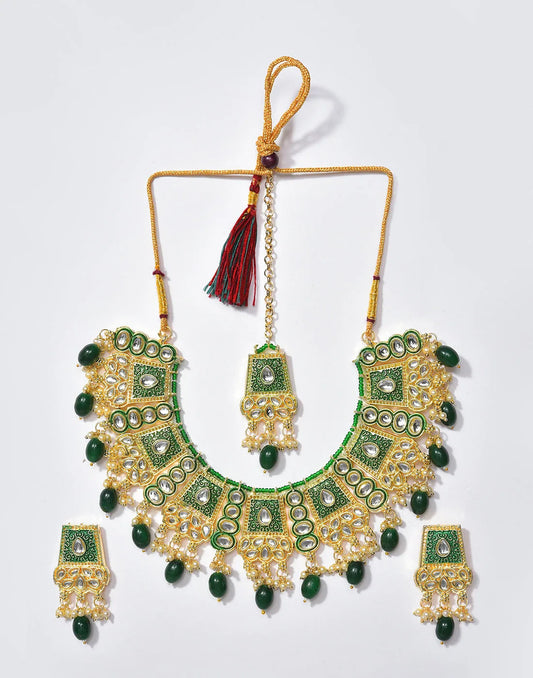 Kundan Gold Plated Necklace Set