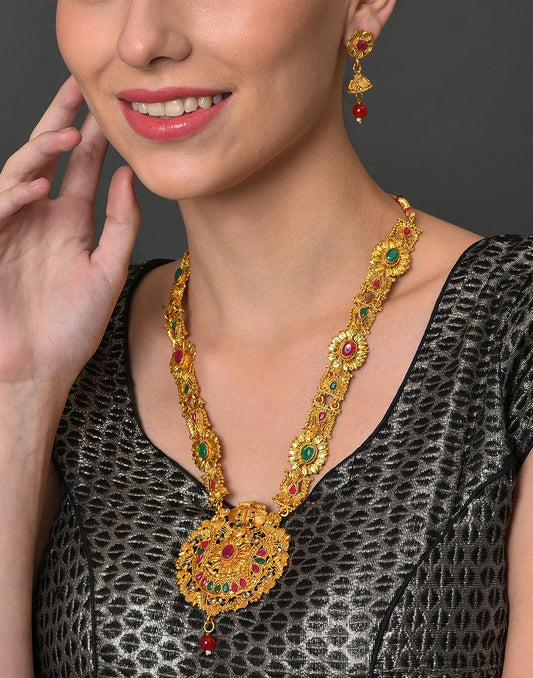 Meenakari Gold Plated Necklace Set