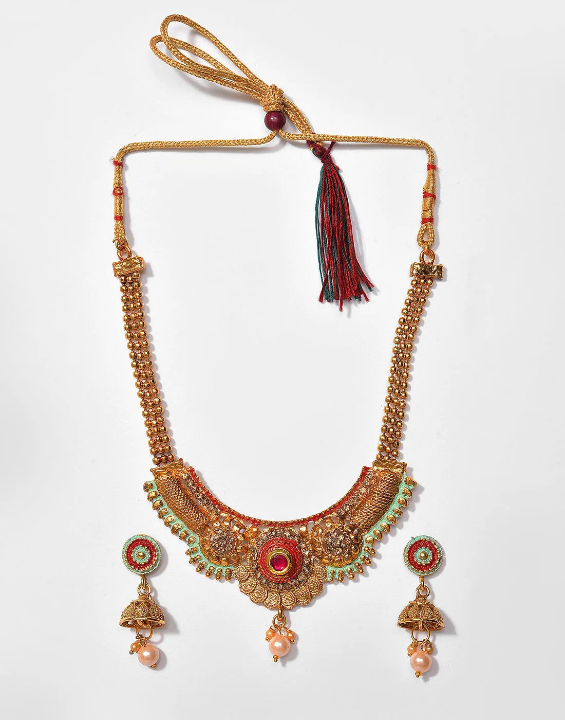 Meenakari Gold Plated Necklace Set