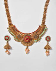 Meenakari Gold Plated Necklace Set