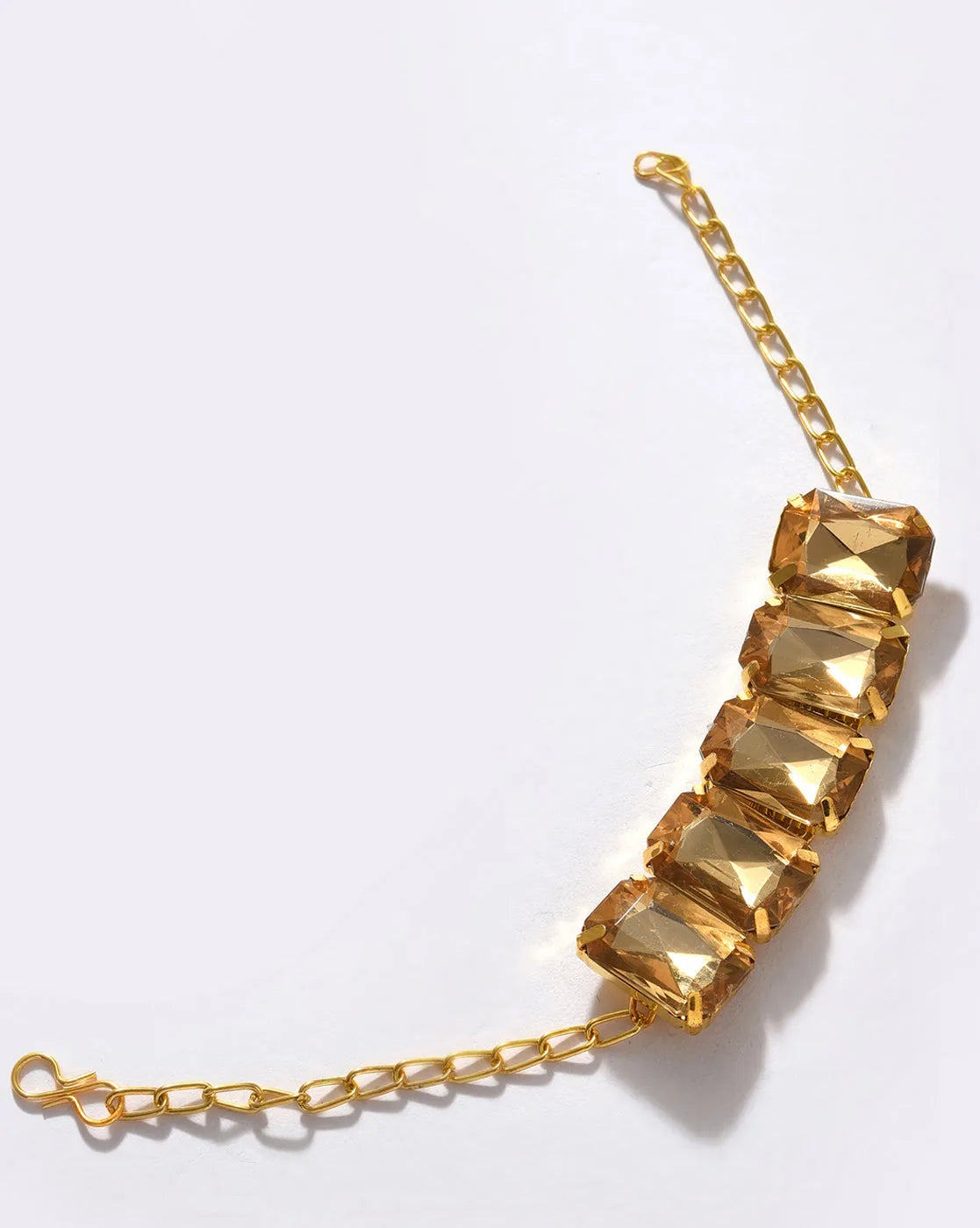 Gold Plated Designer Stone Necklace Set