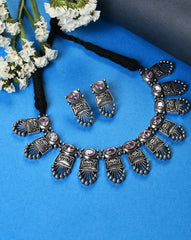 Silver Plated Designer Choker Necklace