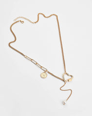 Gold Plated Love Shaped Necklace