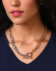 Gold and Silver Plated Designer Necklace