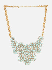 Gold Plated Designer Stone Necklace