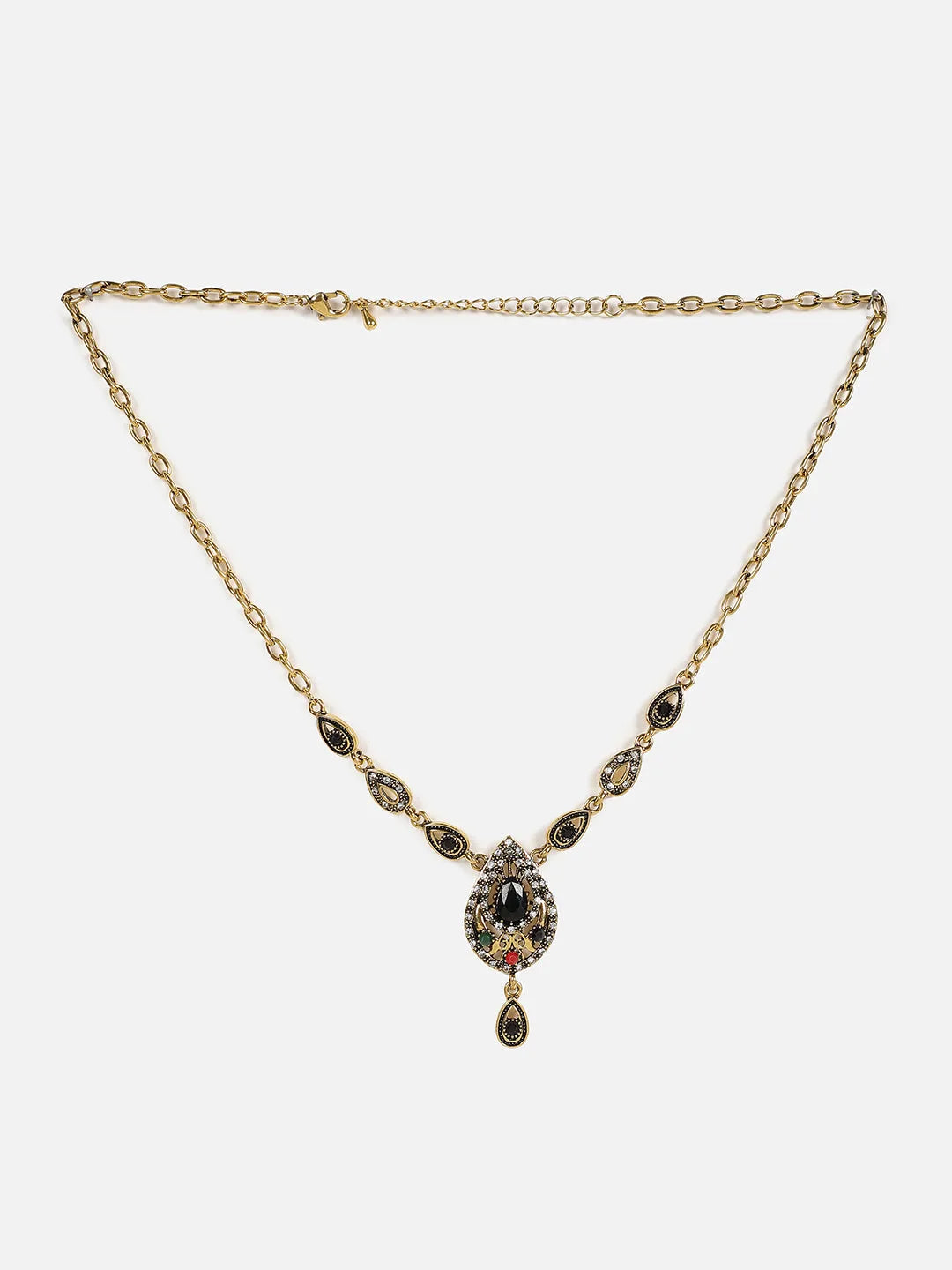 Gold Plated Designer Stone Necklace