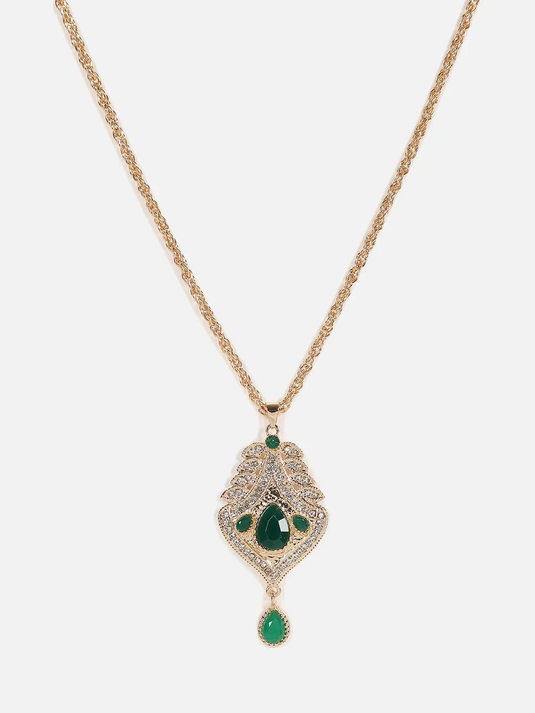 Gold Plated Designer Stone Necklace