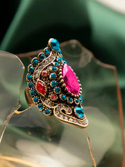 Gold Plated Designer Stone Ring