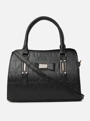 Haute Sauce - Solid Casual PU Leather Regular Hand Bag with Zip Lock