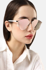 Polarized Alloy Rimless Cat Eye Sunglass For Women