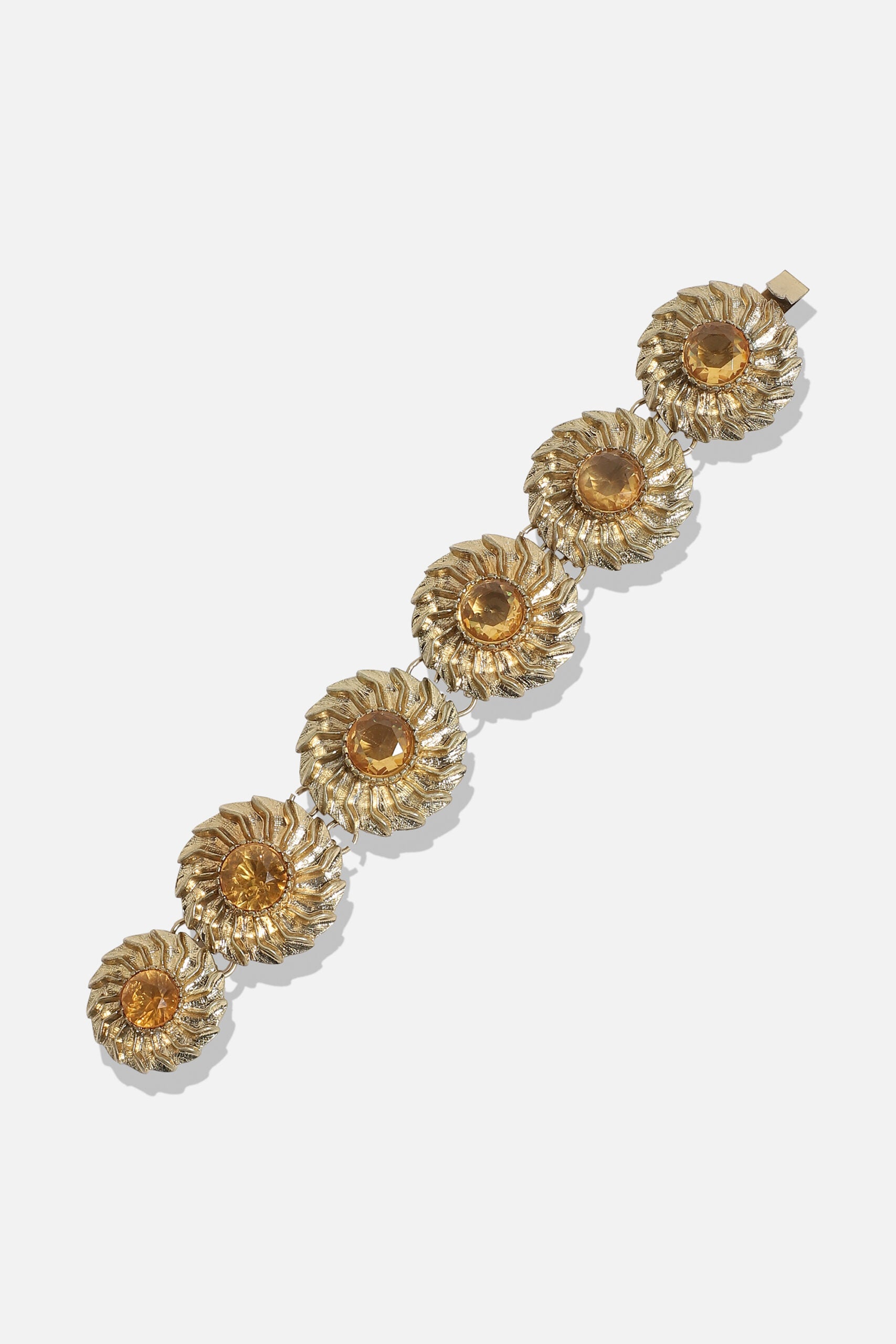 Gold Plated Designer Stone Party Bracelet