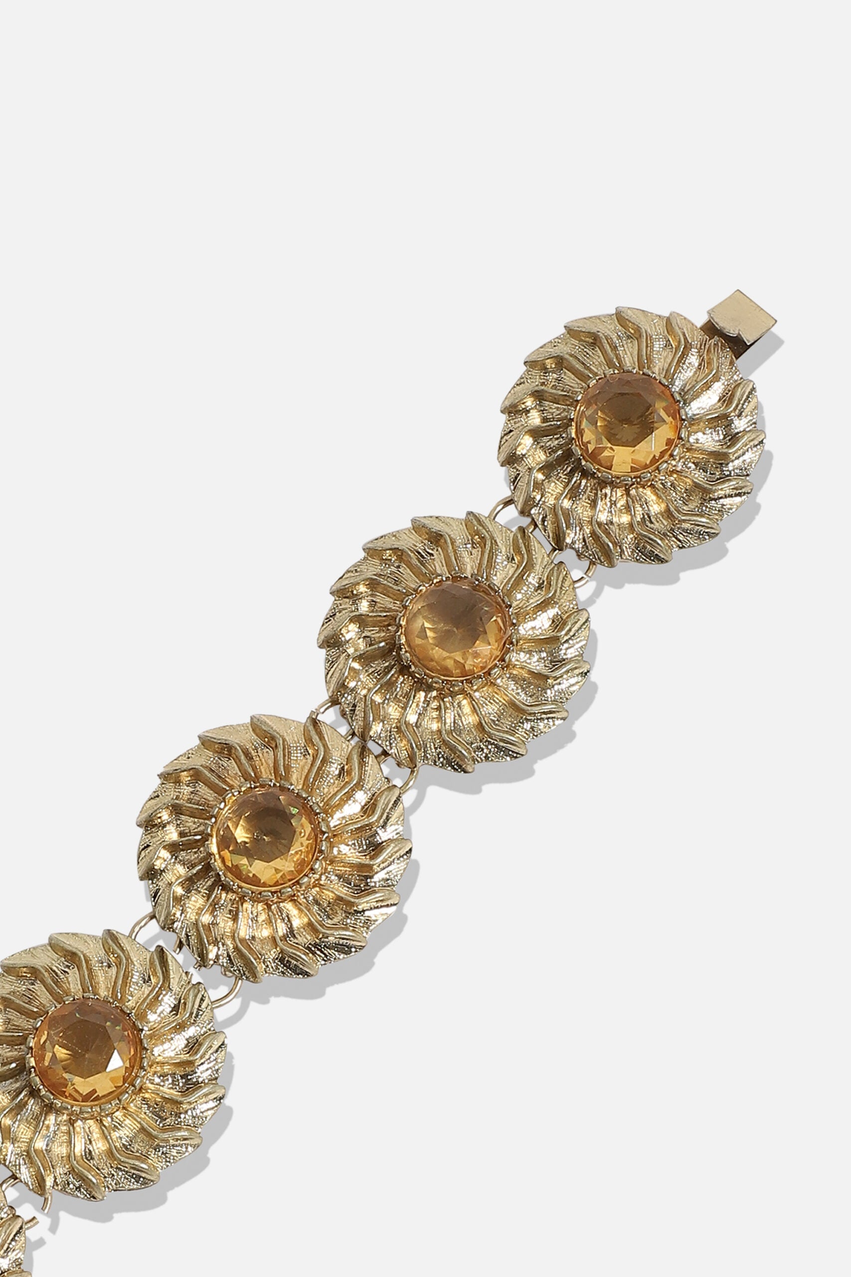 Gold Plated Designer Stone Party Bracelet