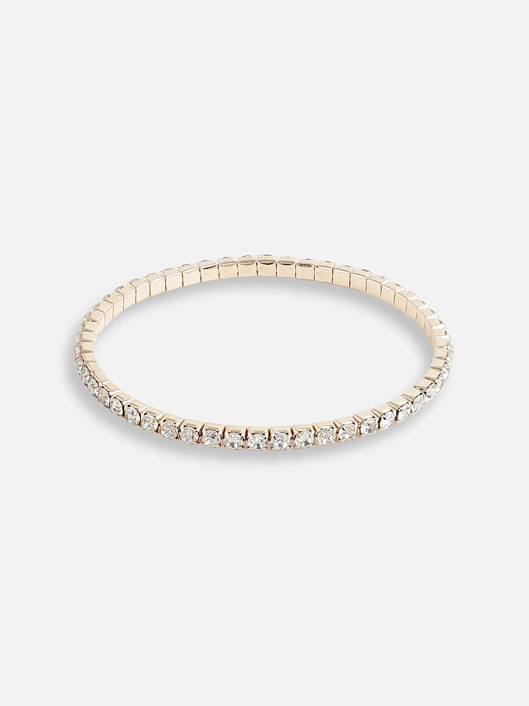 Gold Plated American Diamond Party Bracelet