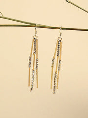 Gold Plated Designer Stone Casual Drop Earring