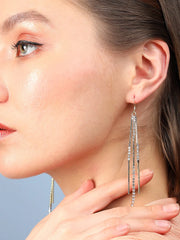 Gold Plated Designer Stone Casual Drop Earring