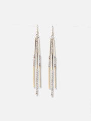 Gold Plated Designer Stone Casual Drop Earring