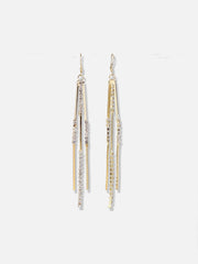 Gold Plated Designer Stone Casual Drop Earring