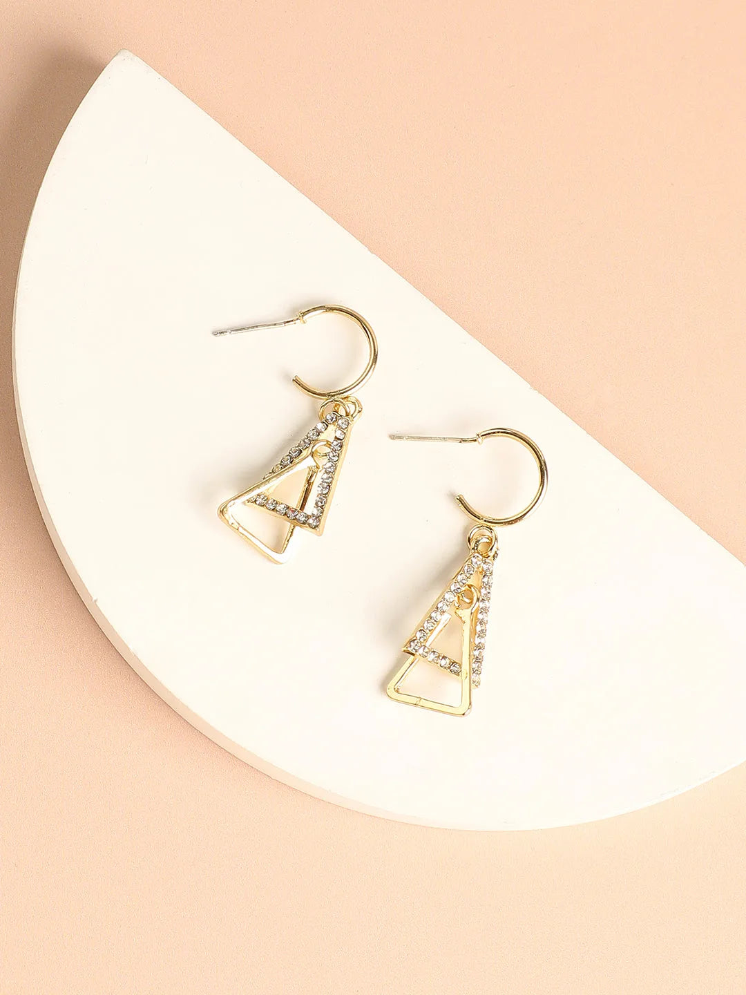 Gold Plated Designer Casual Drop Earring