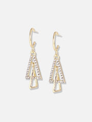 Gold Plated Designer Casual Drop Earring