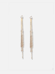 Silver Plated Designer Stone Party Drop Earring