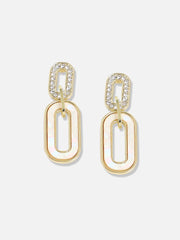 Gold Plated Designer Stone Casual Drop Earring